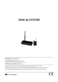 Notice DB Technologies DEM 30 Bouchon d'oreille
