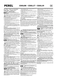 Notice Perel CSOL19 Éclairage