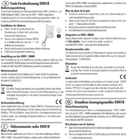 Notice Pentatech EW01R Système d'alarme
