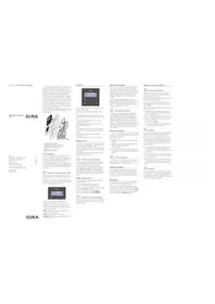 Notice Gira 0392112 Commutateur