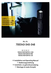 Notice Shada NIGHTWATCH 1500 Lampe de poche