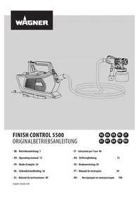 Notice WAGNER FINISH CONTROL 5500 Paint spray