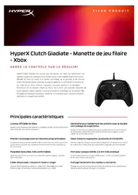 Notice HYPERX CLUTCH GLADIATE Contrôleur