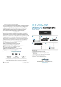 Notice MANHATTAN 130530 Disque dur externe