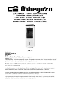 Notice Orbegozo AIR 41 Aire condicionat