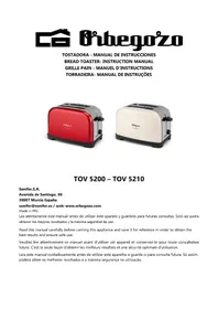 Notice Orbegozo TOV 5210 Toaster