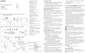 Notice Snom A330M Casque