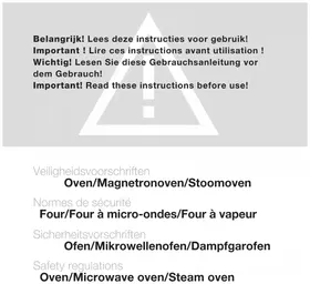 Notice Atag CX4511DN Four micro-ondes