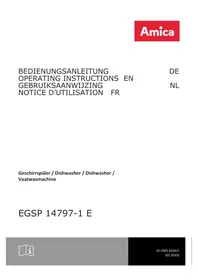 Notice AMICA EGSP 147971 E Dishwasher