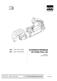 Notice GYS GYSPRESS PREMIUM 10T PUSH PULL US Machine à riveter