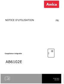 Notice AMICA AB6102E Congélateur