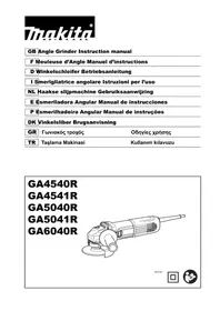 Notice MAKITA GA5040RZ1 Broyeur de végétaux