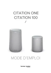 Notice HARMAN KARDON CITATION ONE DUO Haut-parleur