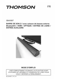 Notice THOMSON SB400BT Caixa de som bluetooth
