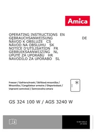 Notice AMICA AGS 3240 W Congélateur