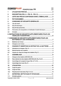 Notice PowerPlus POWDPG75300 Coupe-herbe