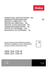 Notice AMICA GSN 324 010 W Congélateur