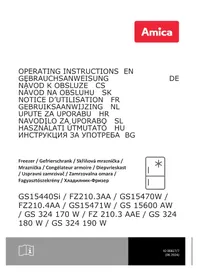 Notice AMICA GS 15470 W Congélateur