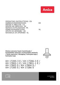 Notice AMICA KH 17285 S Kuchynský digestor