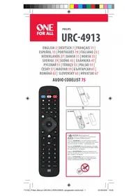 Notice ONE FOR ALL KE4913 Télécommande