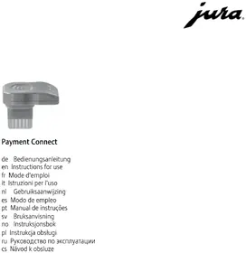 Notice JURA PAYMENT CONNECT Machine à café