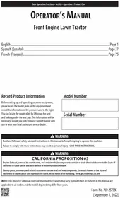 Notice TROY-BILT SUPER BRONCO 50K FAB XP Tracteur