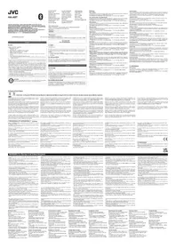 Notice JVC HAA9T Casque audio
