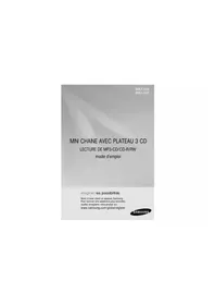 Notice SAMSUNG MAXA54 Chaîne Hi-Fi