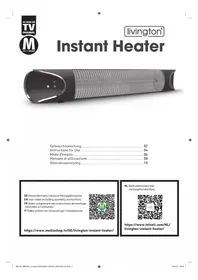 Notice Livington INSTANT HEATER Contrôle climatique