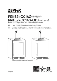 Notice Zephyr PRESRV PRKB24C01ASOD Générateur