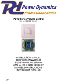 Notice Power Dynamics PDVC12 Contrôleur de volume audio