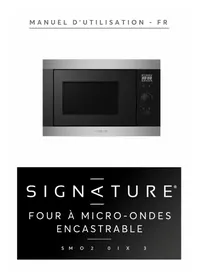 SIGNATURE SMO250IX - Four à micro-ondes