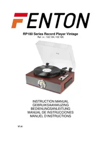 Notice Fenton RP180 Platine_disque