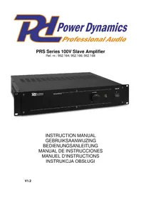 Notice Power Dynamics PRS120 Amplificateur audio