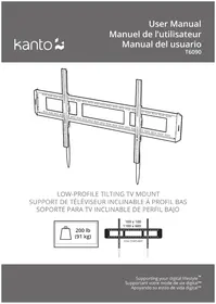 Notice Kanto T6090 Support mural TV