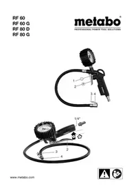 Notice METABO RF 80 D Pompe