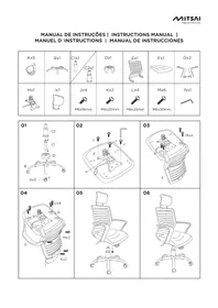 Notice Mitsai ZY1081 Chaise de bureau
