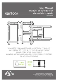 Notice Kanto PDX650SG Support mural pour téléviseur