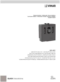 Notice Vimar ELVOX 657C Interphone vidéo