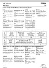 Notice Vimar ELVOX 69DV Interphone vidéo