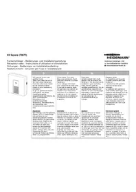 Notice Heidemann HX SQUARE 70872 Sonnette de portes