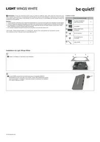 Notice Be Quiet! LIGHT WINGS WHITE Ventilateur