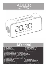Notice ADLER AD 1190 Radio ceas