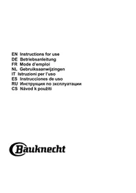 Notice BAUKNECHT DBHVA 92F LM K Hotte