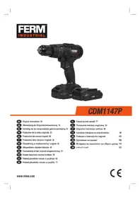 Notice Ferm CDM1147P Perceuse