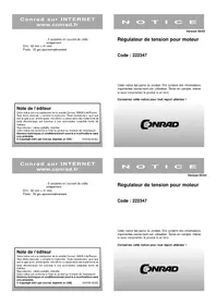 Notice MFA 919D2P Commutateur