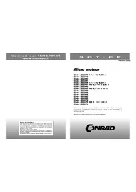 Notice MFA 919D501 Micro moteur