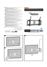 Notice Starburst SB3780WMTANTI THEFT Support mural pour téléviseur