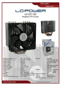 Notice LC-Power CC120 Ventirad pour processeur