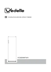 Notice VEDETTE VCA206NFWH Freezer